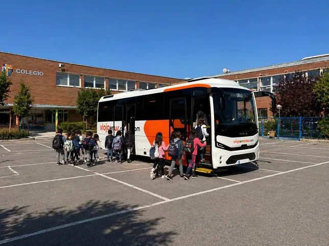 Bus para transporte escolar en M&aacute;laga