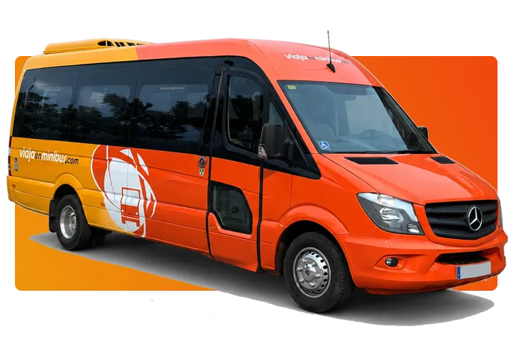 Fleet 56 Imagen frontal de autobús adaptado de viajaenminibus.com