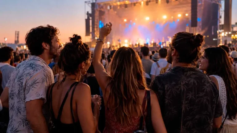 Blog 1 Grupo disfrutando de un concierto en Málaga